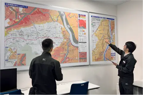 DXセンター内ハザードマップ