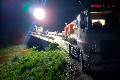 TEC-江別市での排水作業状況