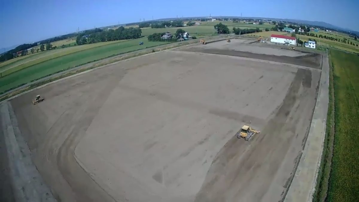 整地工　表土均平状況 ほ場№12-1