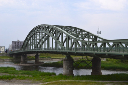 北海道三大名橋の旭橋の写真